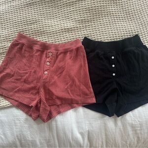 2 Pairs Women’s Old Navy High Waist Sleep Shorts/ Pajama Boxer - size XS